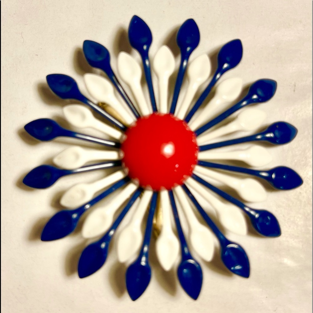 Vintage Enamel Brooch